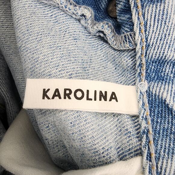 GRLFRND Button Fly Skinny Leg High Rise Distressed Karolina in Live On Size 27 - Picture 8 of 9